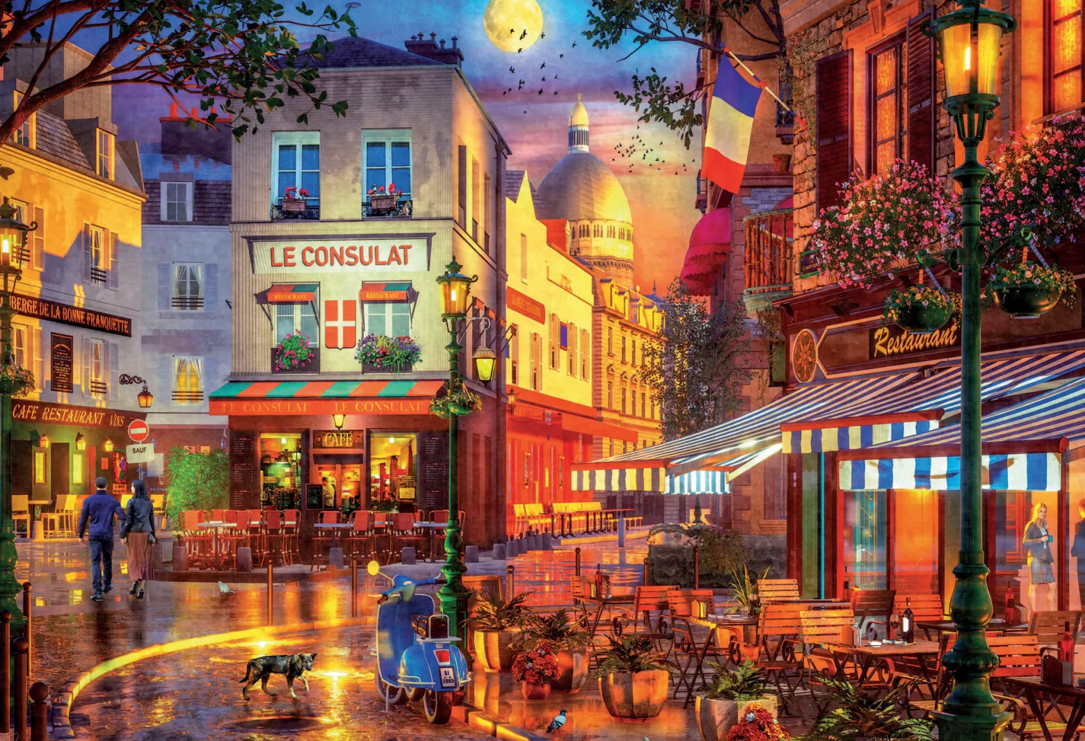 Puzzle 5000 el. Miasteczko we Francji