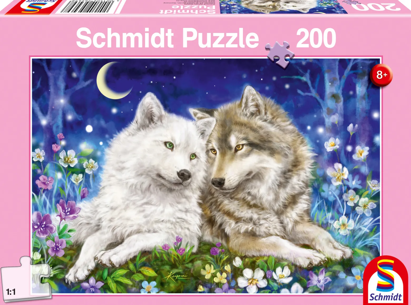 Puzzle 200 el. Milusińskie wilki