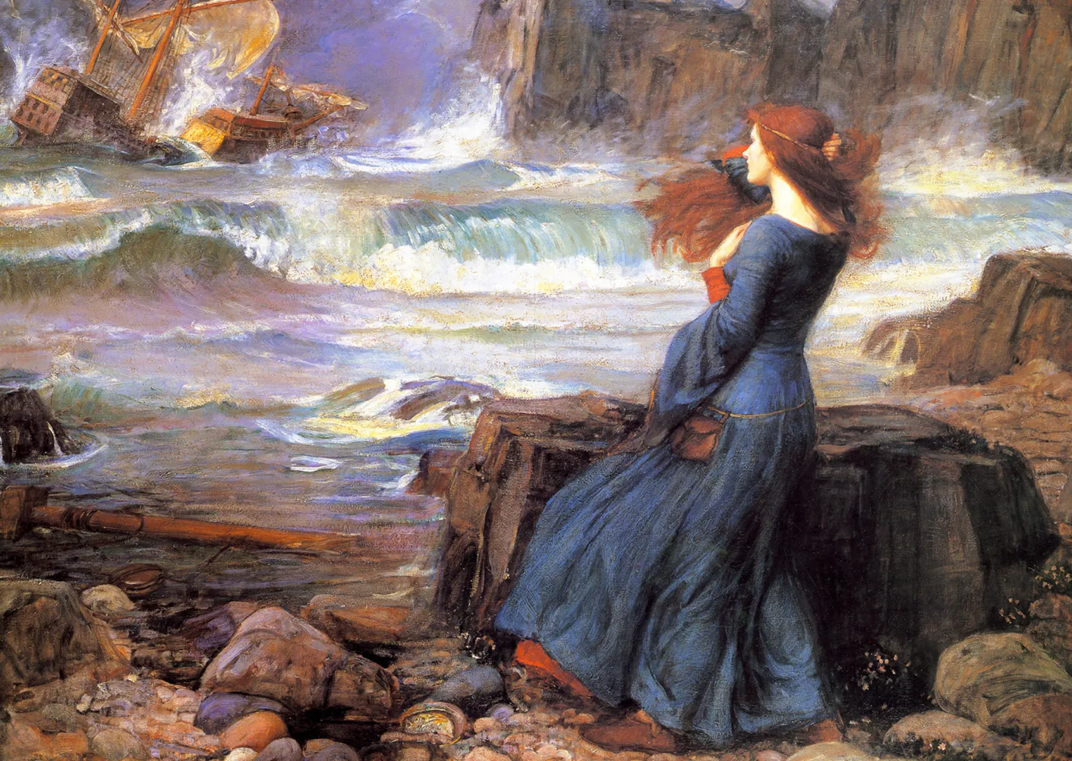 Puzzle 1000 el. Miranda / Burza, John William Waterhouse
