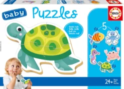 Puzzle 3-5 el. Morskie stworzenia