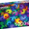 Puzzle 1000 el. Neonowe pióra