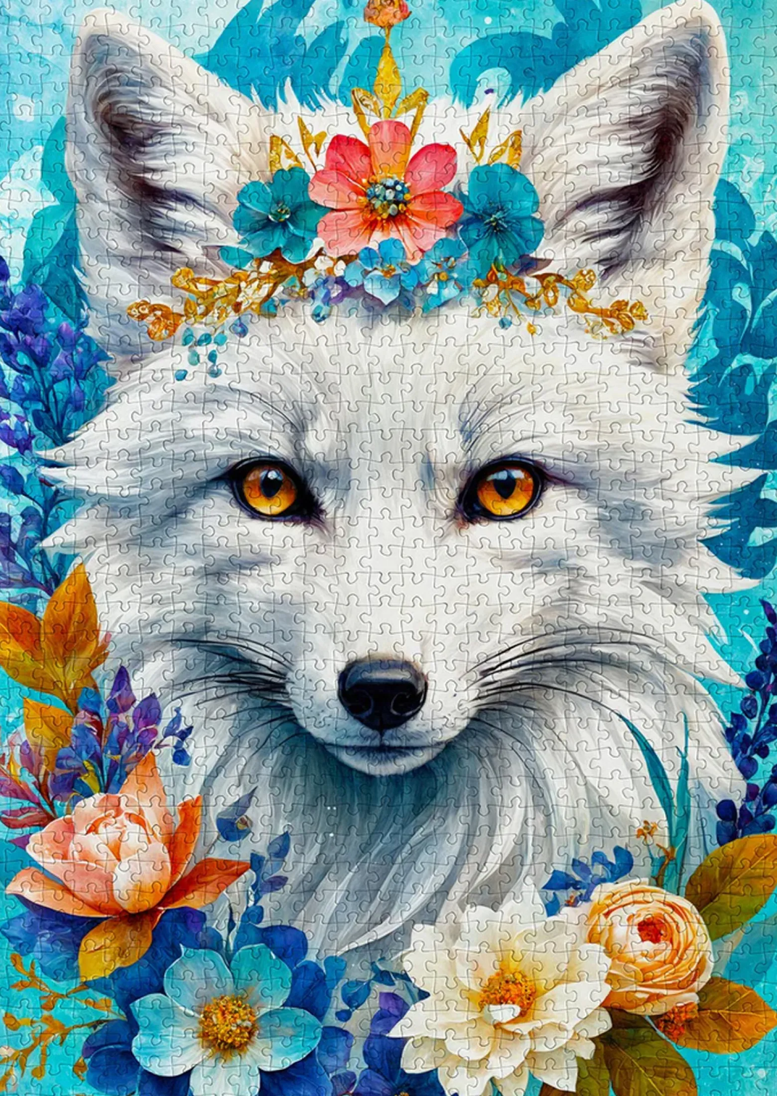Puzzle 1000 el. Śnieżny lis