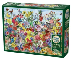 Puzzle 1000 el. Ogród pełen motyli