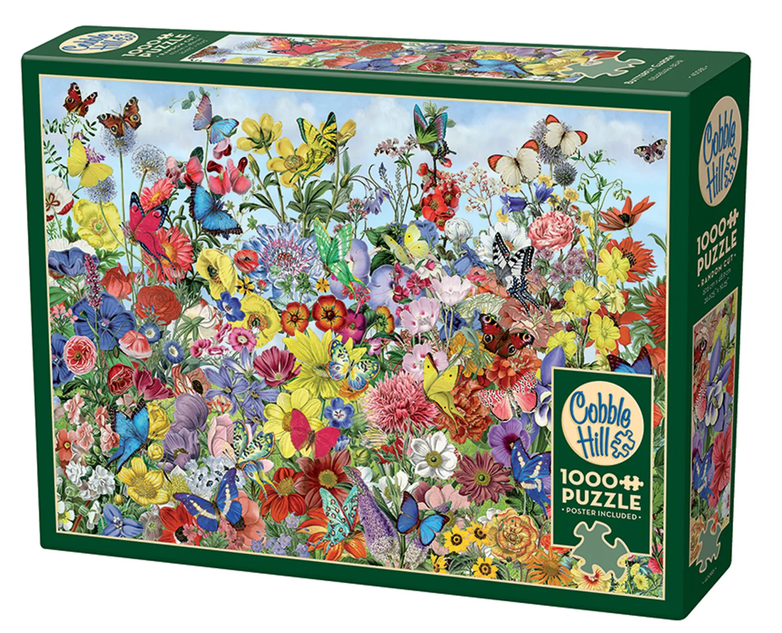 Puzzle 1000 el. Ogród pełen motyli