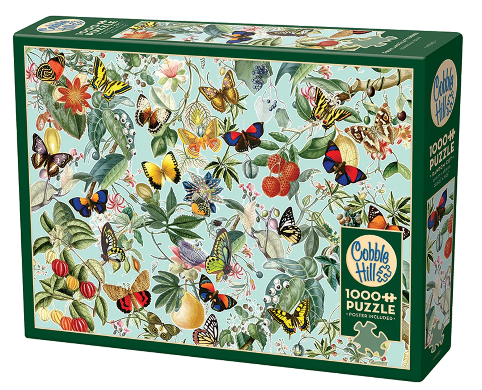 Puzzle 1000 el. Owoce i motyle