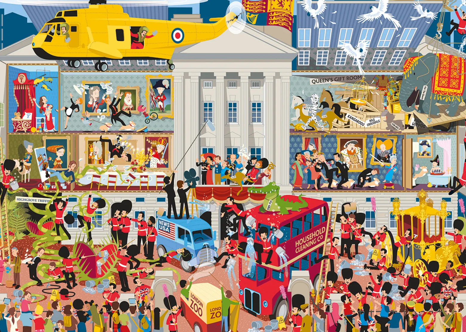 Puzzle 1000 el. Pałac Buckingham