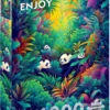Puzzle 1000 el. Pandy wielkie w dżungli