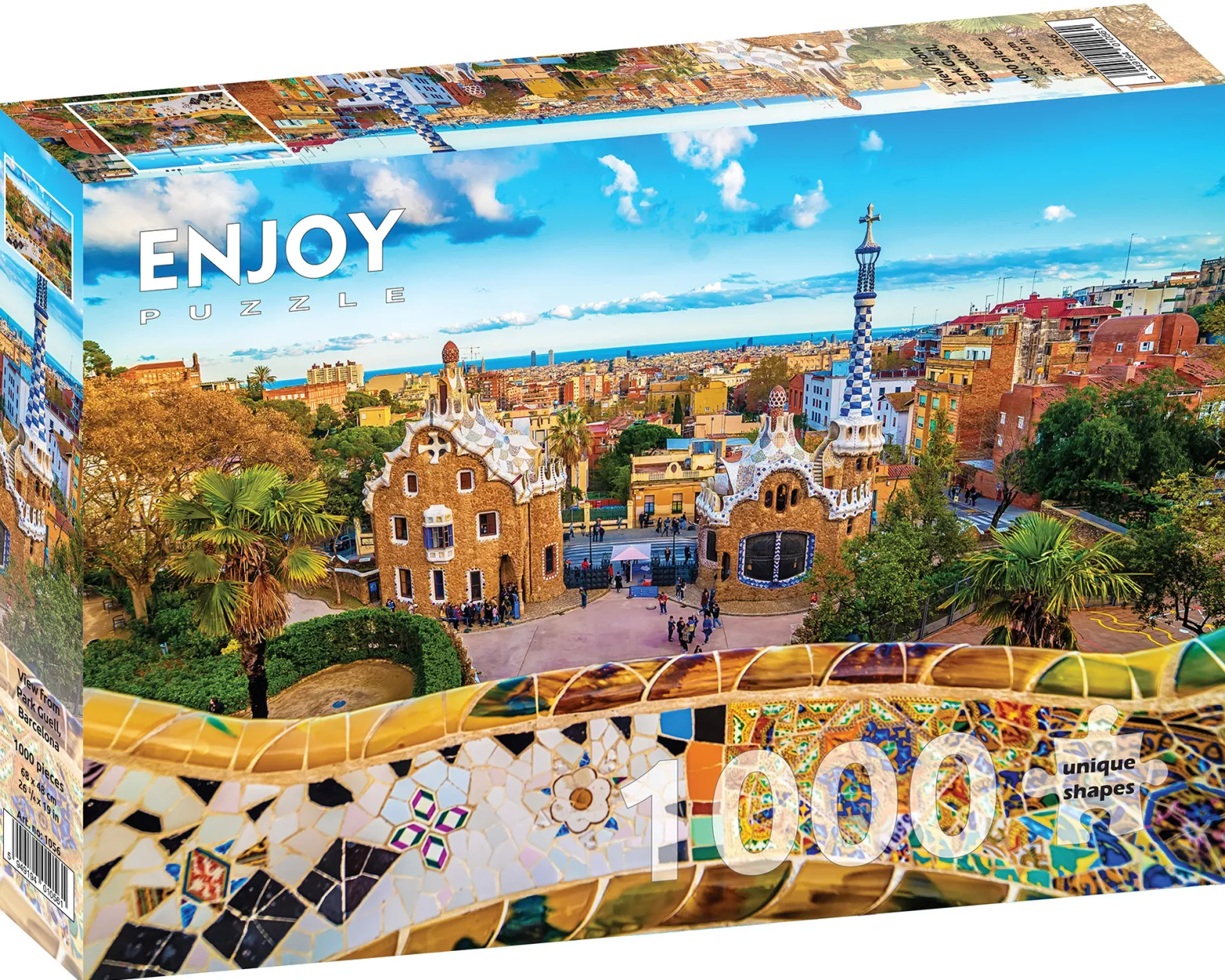 Puzzle 1000 el. Park Güell / Barcelona / Hiszpania