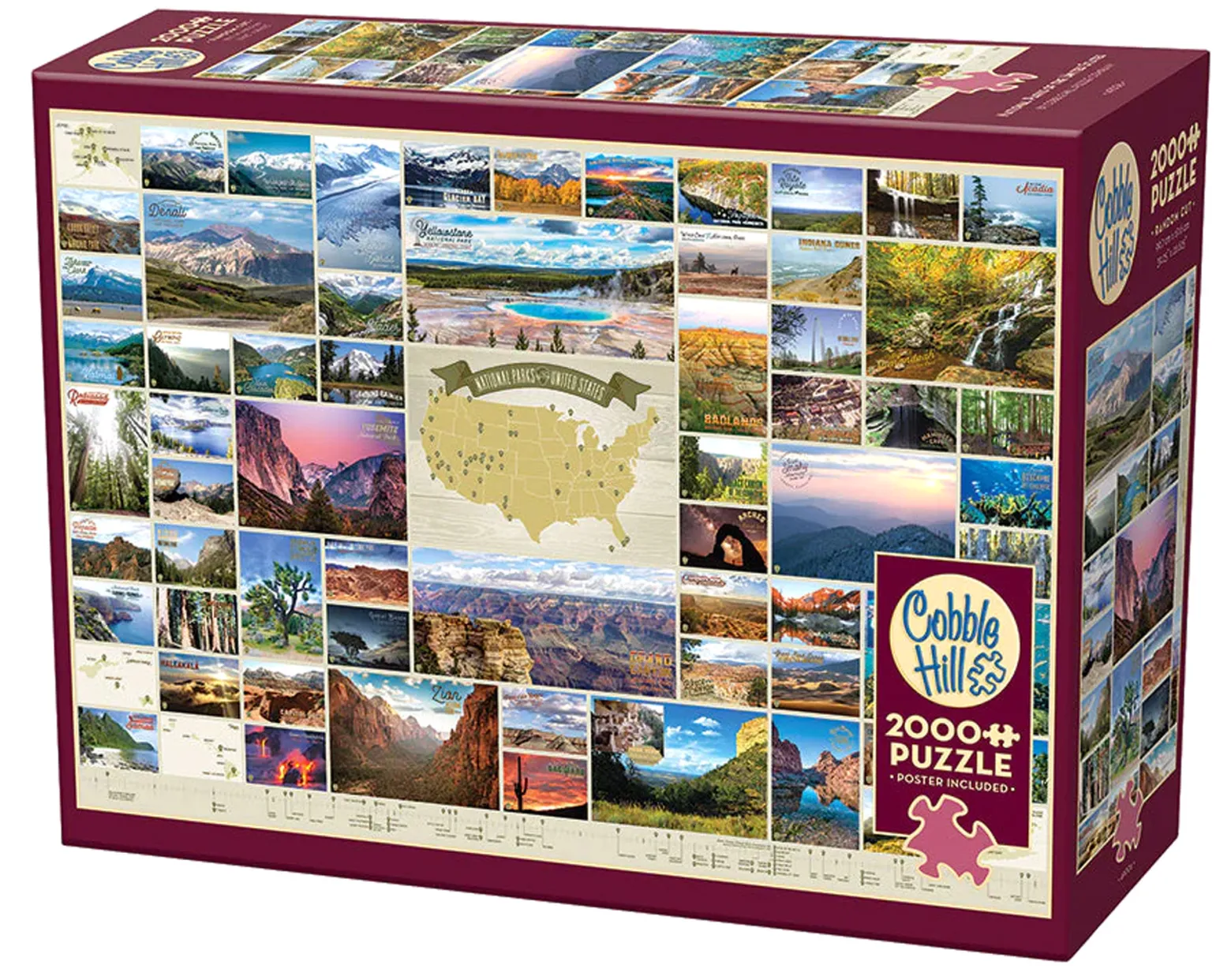 Puzzle 2000 el. Parki narodowe w Stanach Zjednoczonych