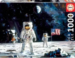 Puzzle 1000 el. Pierwsi ludzie na księżycu