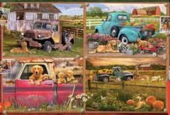 Puzzle 2000 el. Pieskie życie