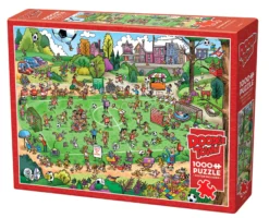 Puzzle 1000 el. Piłka jest okrągła, a bramki są dwie