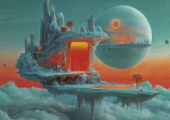Puzzle 1000 el. Planeta ognia i lodu
