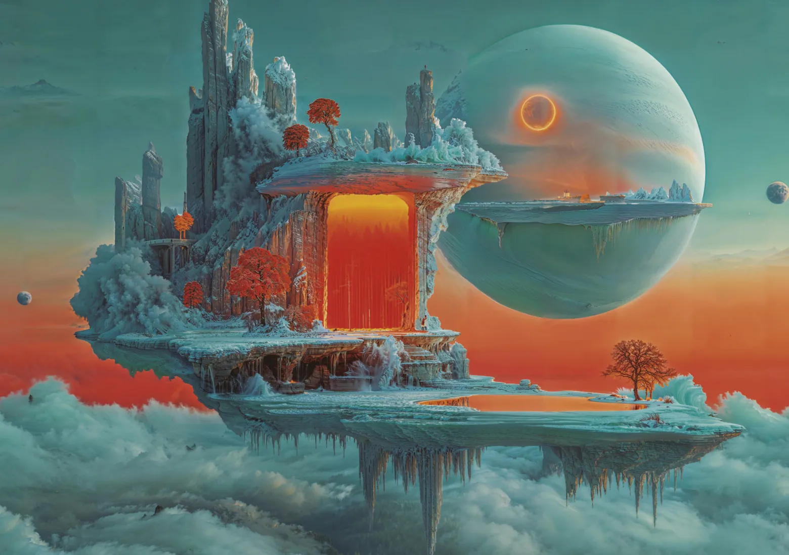 Puzzle 1000 el. Planeta ognia i lodu