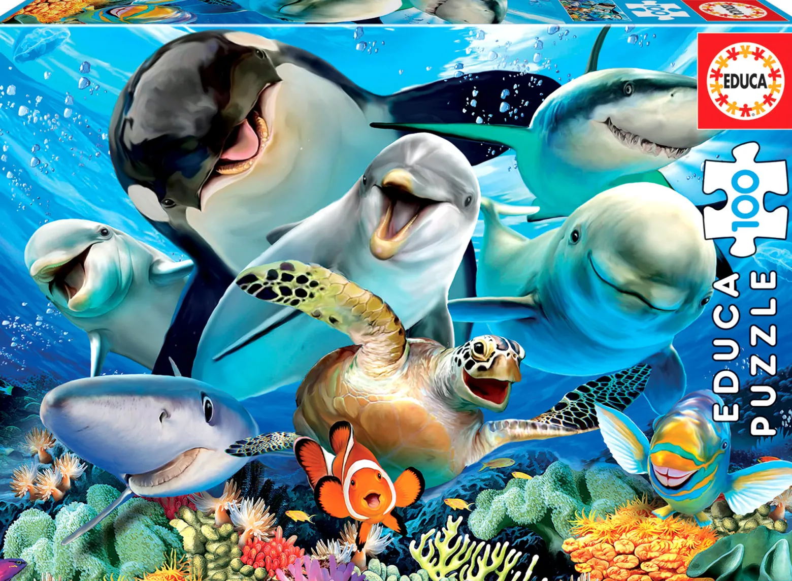 Puzzle 100 el. Podwodne selfie
