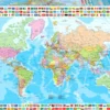 Puzzle 1500 el. Polityczna mapa świata