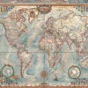 Puzzle 4000 el. Polityczna mapa świata (retro)