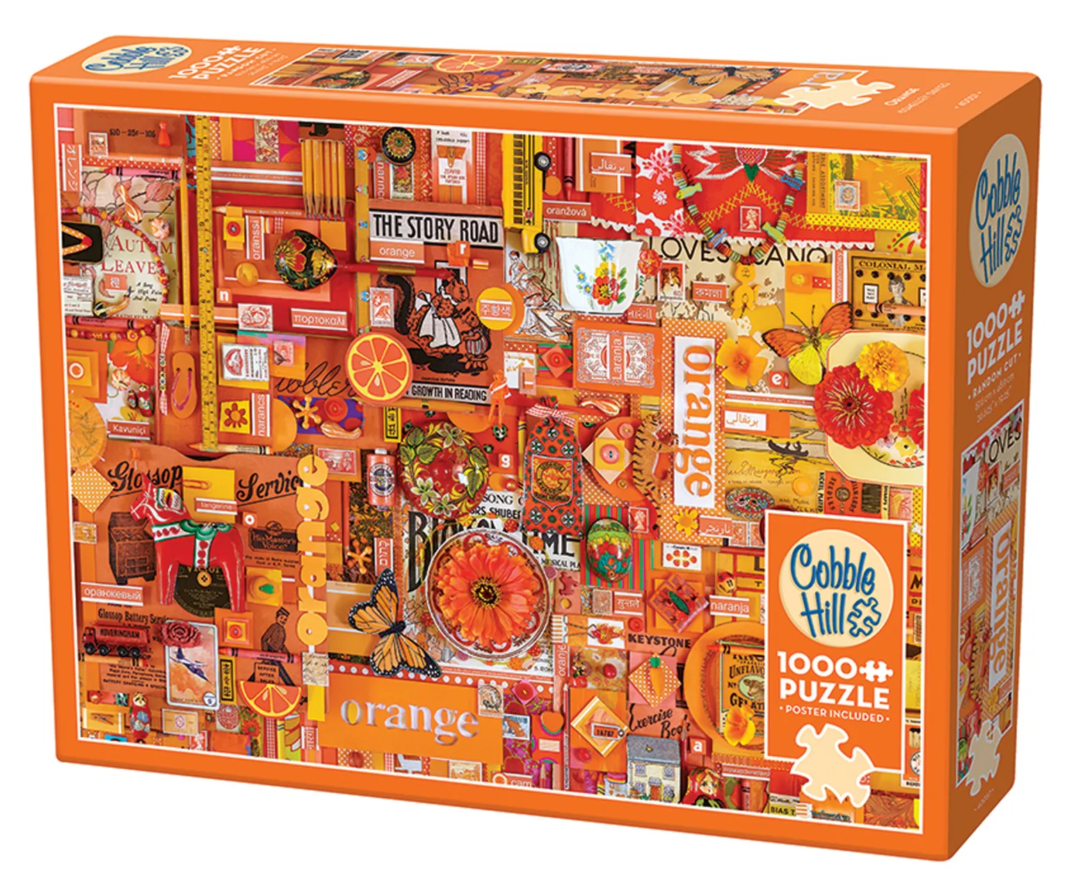 Puzzle 1000 el. Pomaluj mój świat na kolor... pomarańczowy