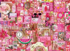 Puzzle 1000 el. Pomaluj mój świat na kolor... różowy
