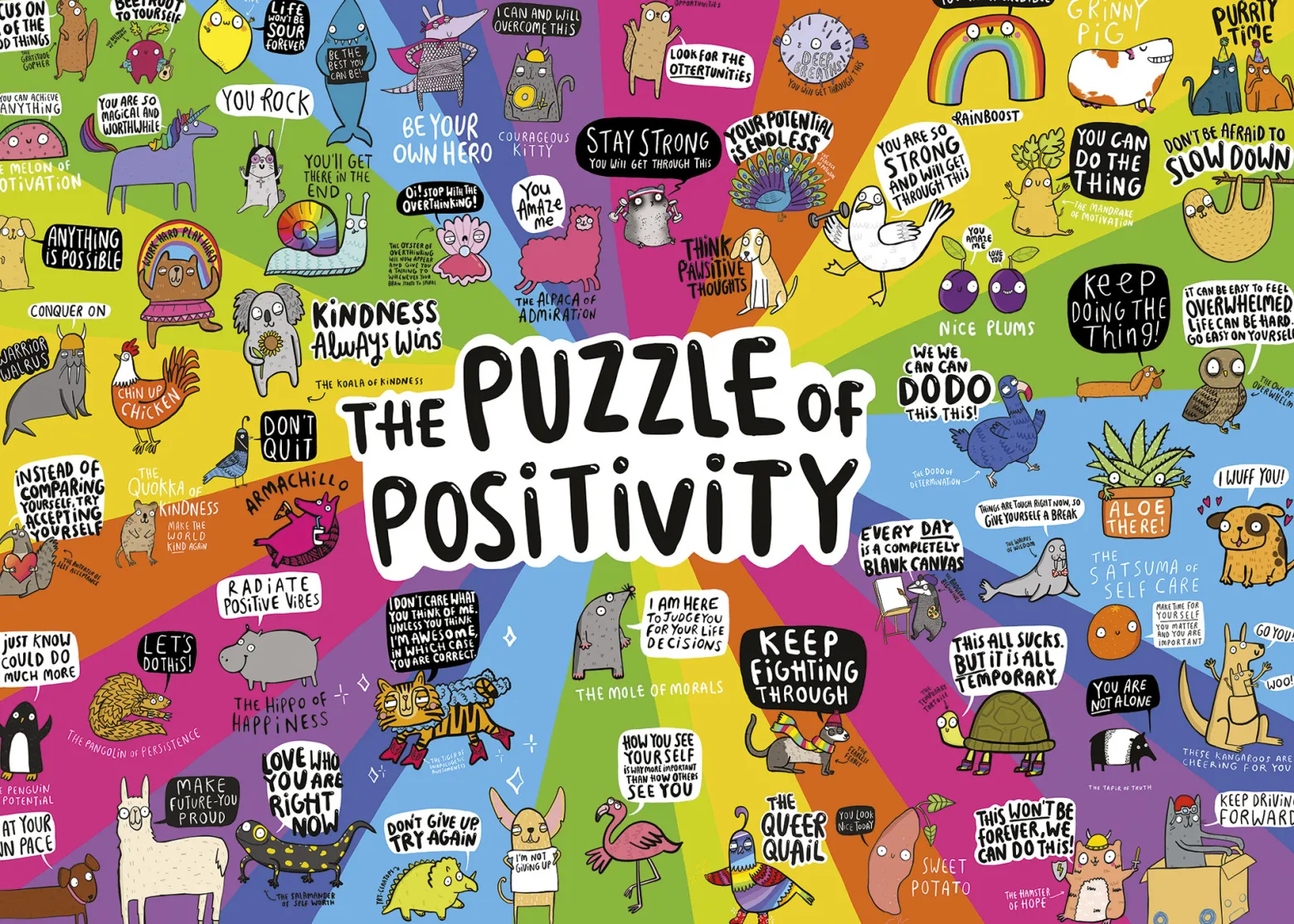 Puzzle 1000 el. Pozytywne puzzle