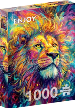Puzzle 1000 el. Promienisty lew