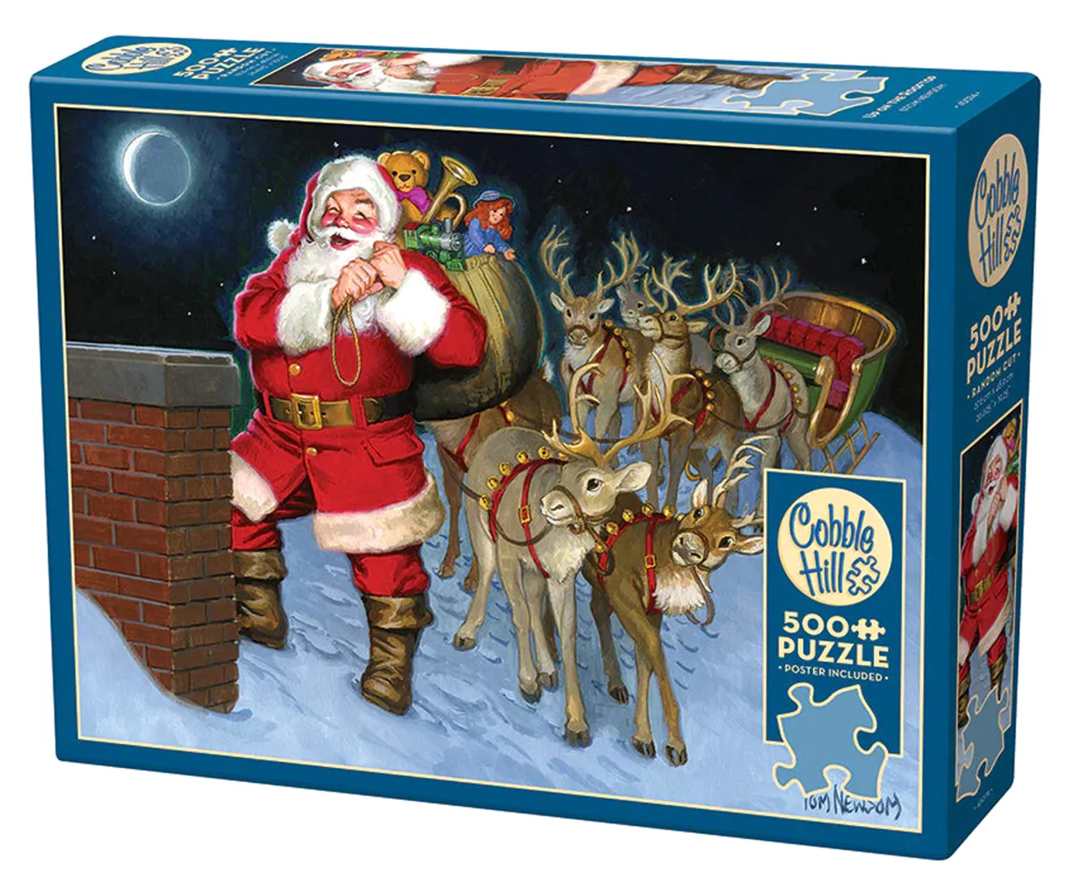 Puzzle 500 el. Przez komin... pod choinkę