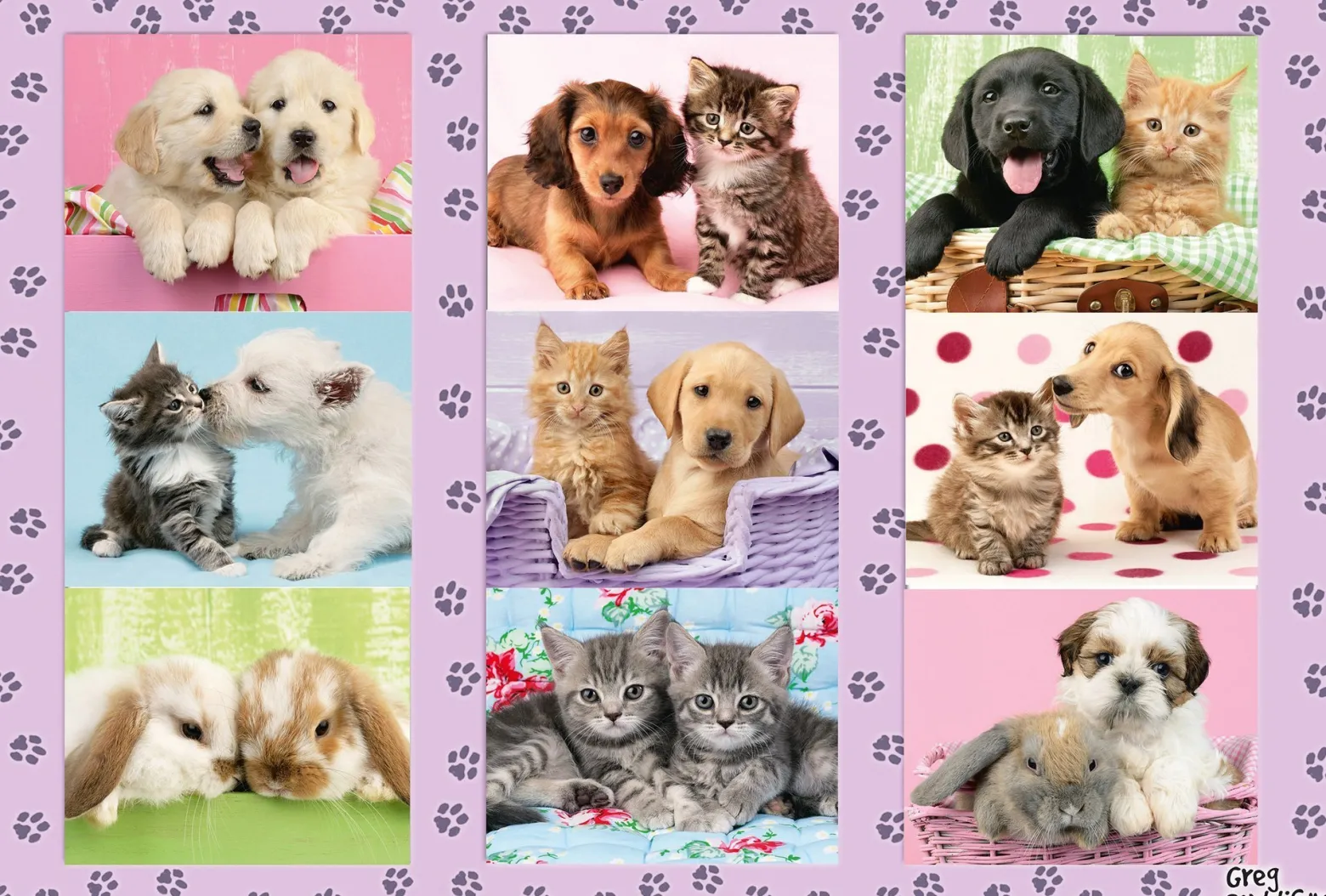 Puzzle 100 el. Przyjaciele