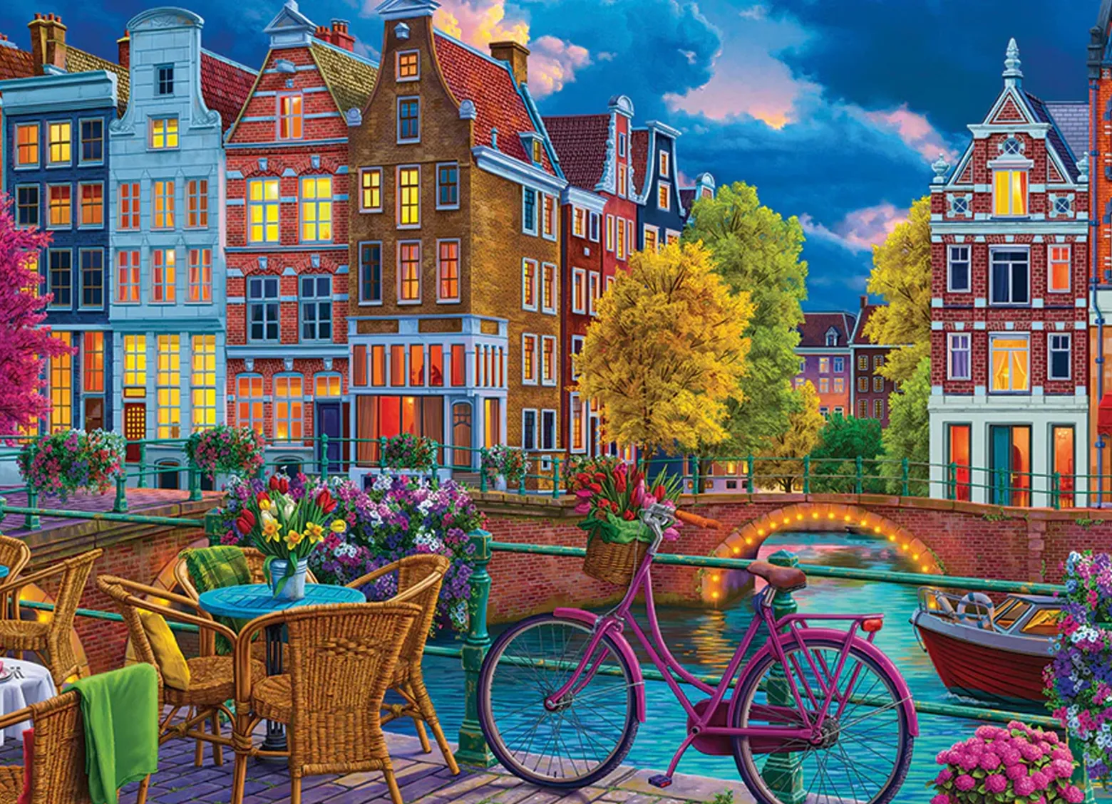 Puzzle 1000 el. Przytulna ulica