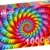 Puzzle 1000 el. Psychodeliczna tęczowa spirala