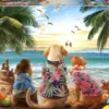 Puzzle 1000 el. Psy na plaży