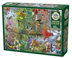 Puzzle 1000 el. Ptaki na każdą porę roku