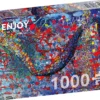 Puzzle 1000 el. Ptasie pióra