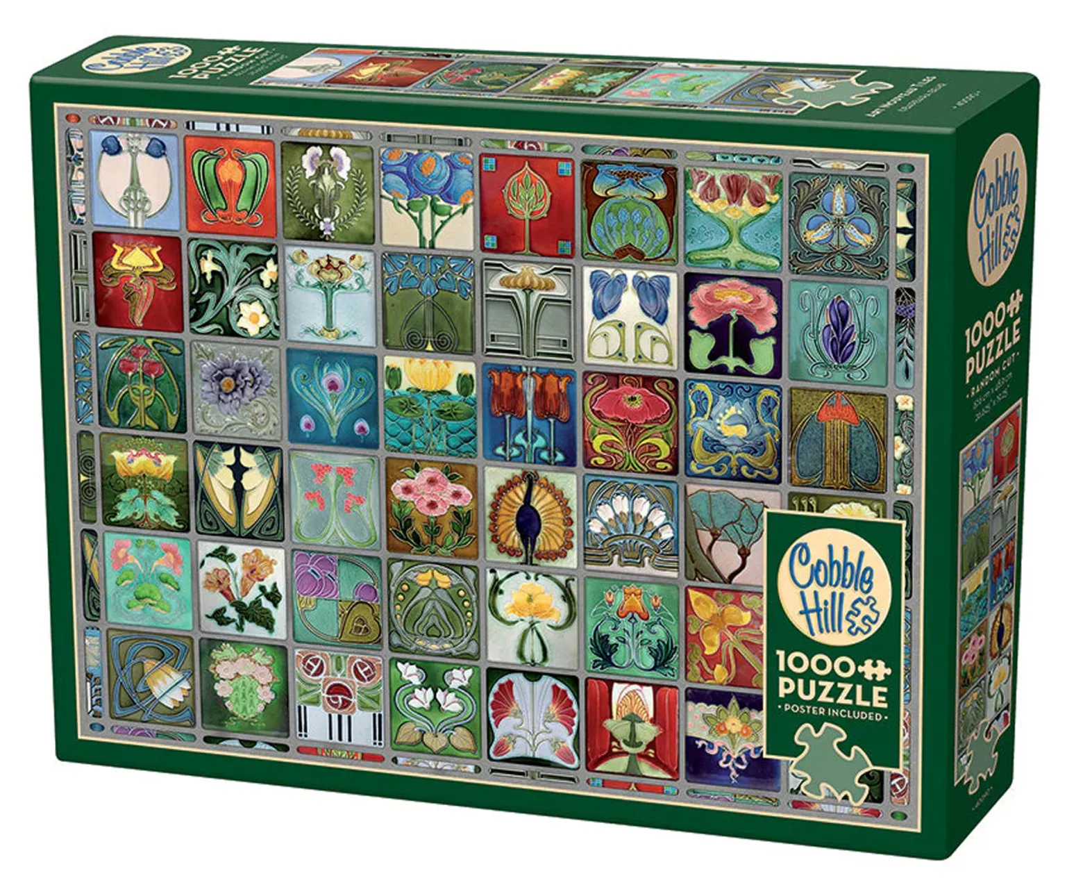 Puzzle 1000 el. Płytki w stylu secesyjnym