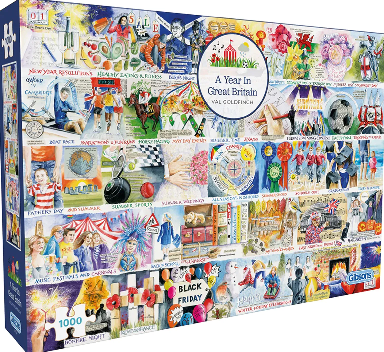 Puzzle 1000 el. Rok w Wielkiej Brytanii