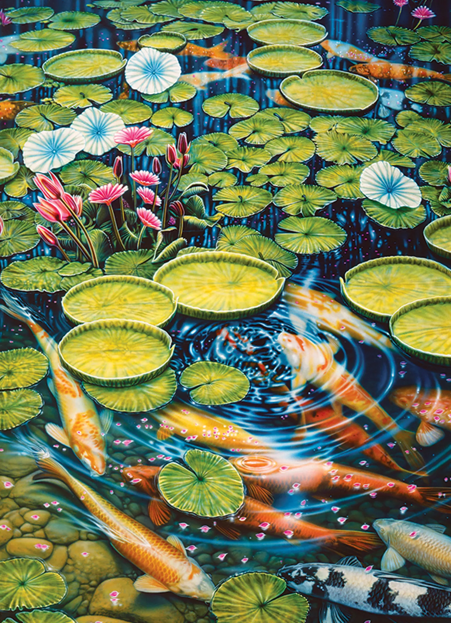 Puzzle 1000 el. Ryby Koi