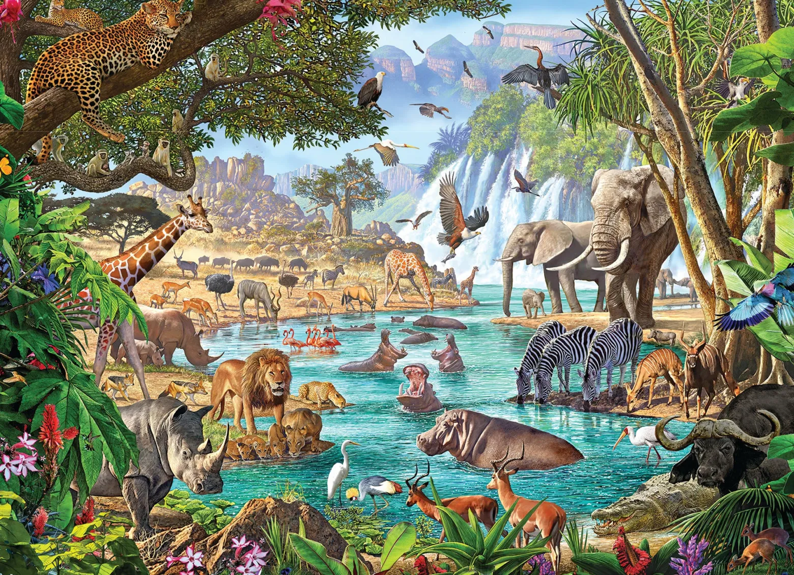 Puzzle 350 el. Rzeka życia