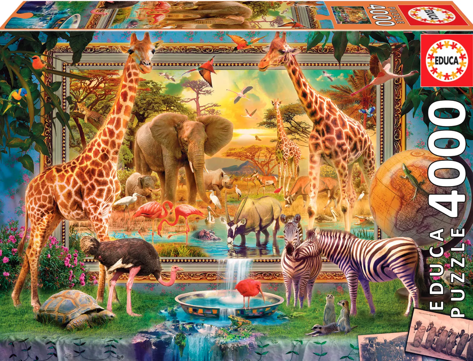 Puzzle 4000 el. Sawanna budzi się do życia