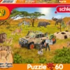 Puzzle 60 el. SCHLEICH Dzika przyroda + figurka