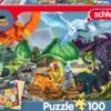 Puzzle 100 el. SCHLEICH / ELDRADOR Bitwa o Super Kryształ + figurka