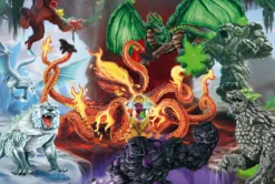 Puzzle 200 el. SCHLEICH / ELDRADOR Straszne stworzenia + figurka
