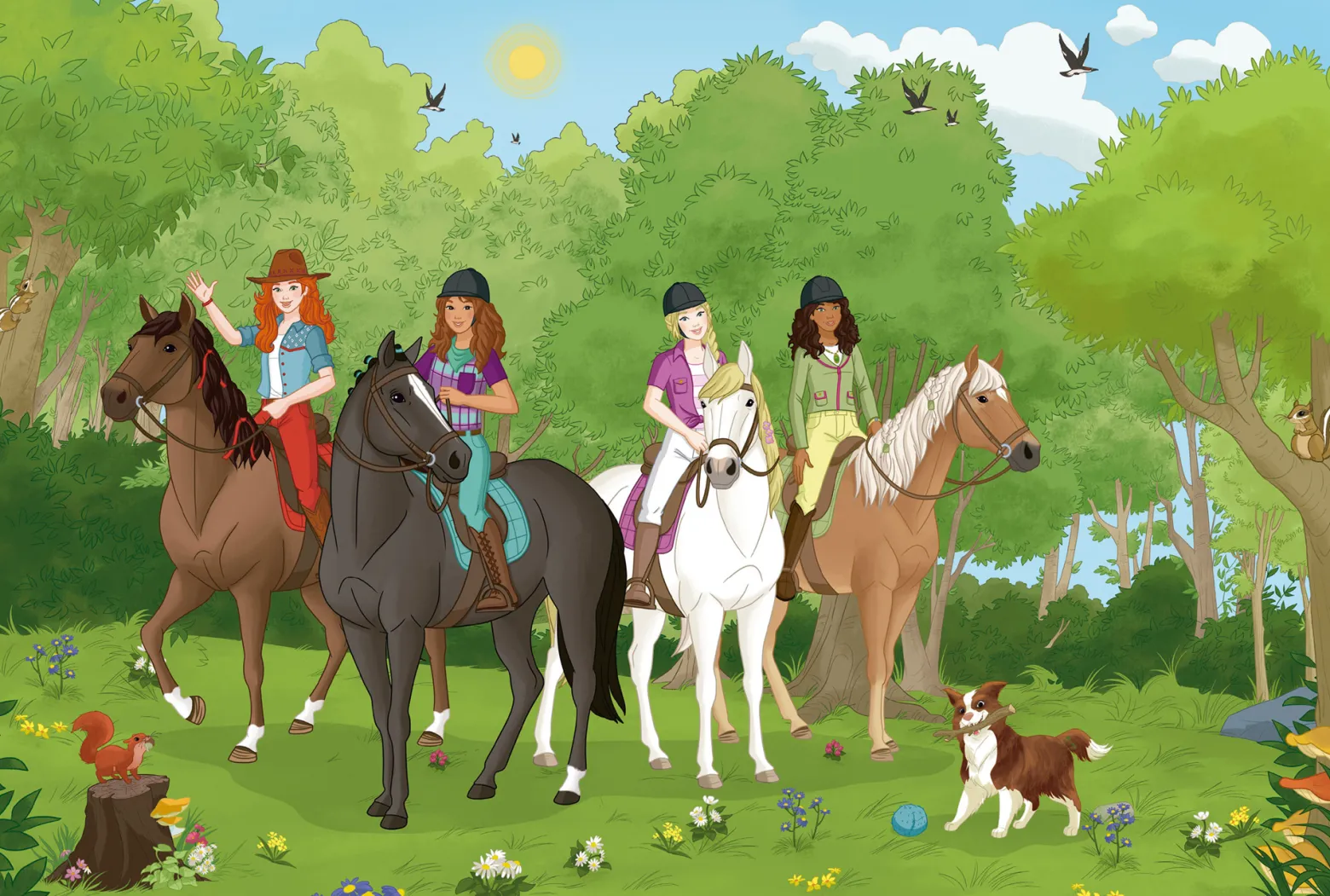 Puzzle 150 el. SCHLEICH Klub jeździecki + figurka