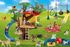 Puzzle 40 el. SCHLEICH Szczęśliwe psy + figurka