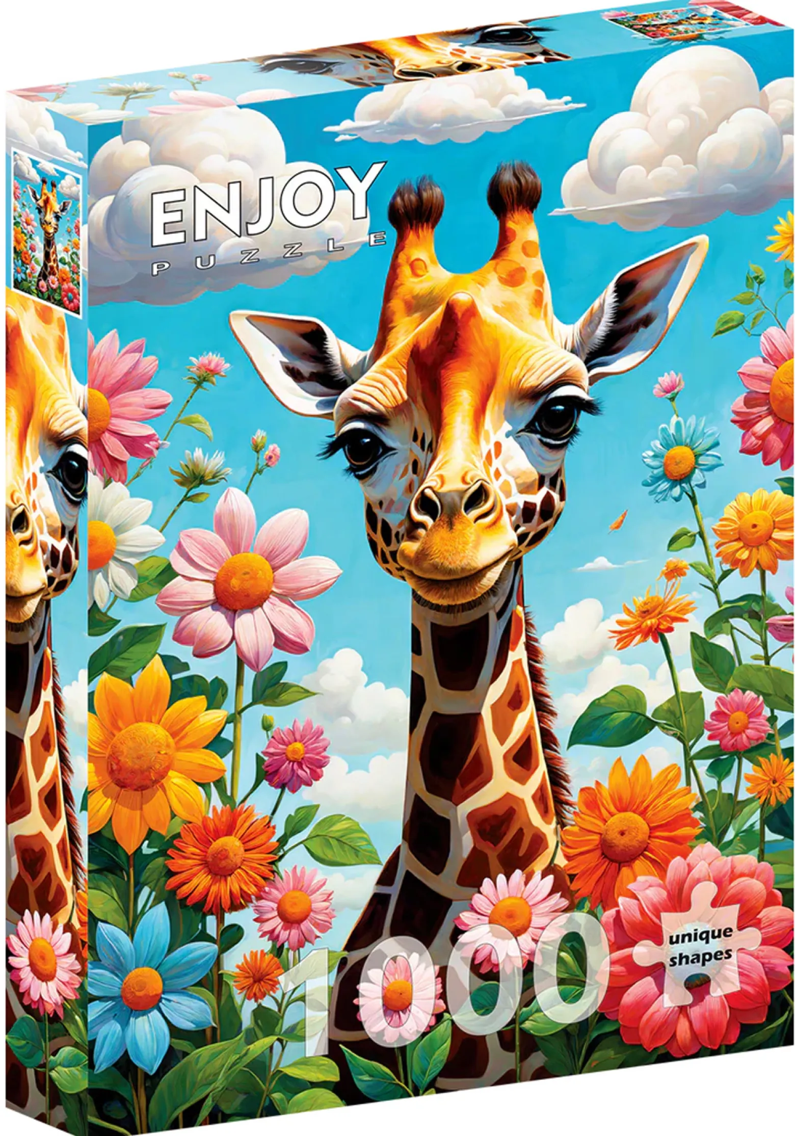 Puzzle 1000 el. Słodka żyrafa