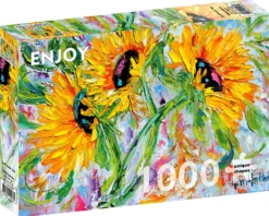 Puzzle 1000 el. Słoneczniki