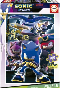 Puzzle 300 el. Sonic Prime (fluorescencyjne)