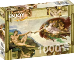 Puzzle 1000 el. Stworzenie Adama, Michał Anioł