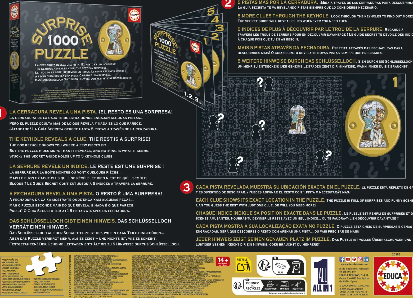 Puzzle 1000 el. (Surprise Puzzle) Rycerze