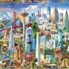 Puzzle 1500 el. Symbole Ameryki Północnej