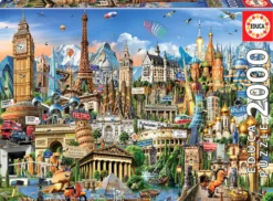 Puzzle 2000 el. Symbole Europy