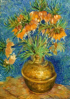 Puzzle 1000 el. Szachownice cesarskie w miedzianym wazonie, Vincent van Gogh
